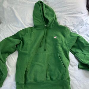 Champion Men's Green Pullover Hoodie